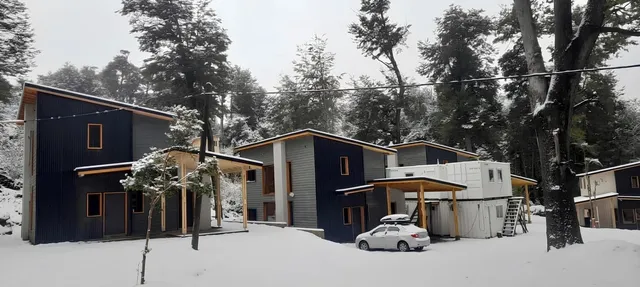 Casas Calihue en Villa la Angostura, viviendas rodeadas de bosque y nieve